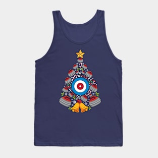 Curling Xmas tree curling players curler Christmas Curling Tank Top